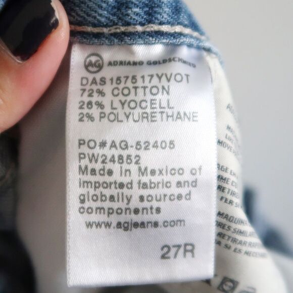 AG Adriano Goldschmied Blue Jeans - Size 27R - Picture 8 of 9